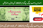 Ehsaas Ba Himmat Buzurg Program Online Registration 2025