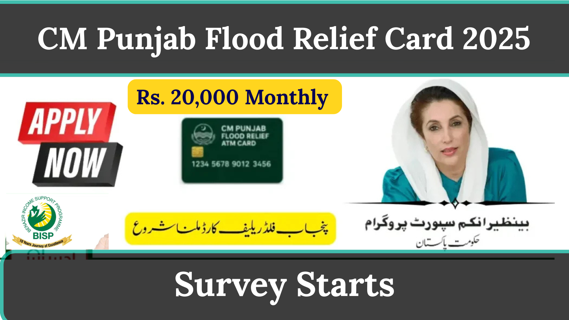 CM Punjab Flood Relief Card 2025